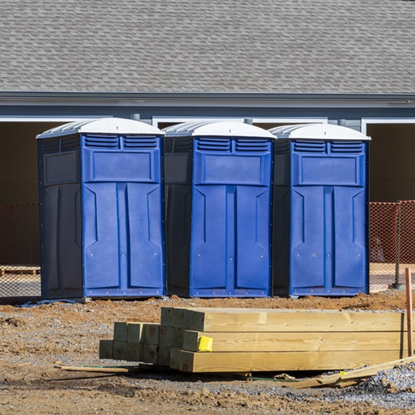 is there a specific order in which to place multiple portable toilets in Ada OH